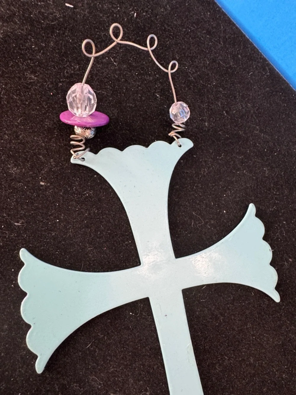Colorful Decorative Cross with Flowers